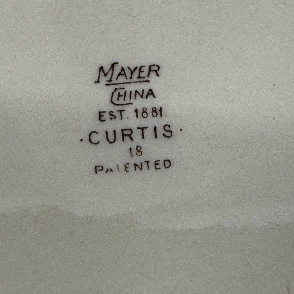 1930s 1940s MAYER‎ CHINA CURTIS PATTERN RESTAURANT OVAL PLATTER VINTAGE - Picture 4 of 4